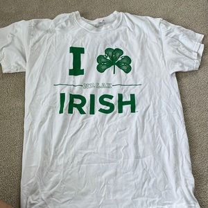 White Notre Dame Lacrosse Tshirt